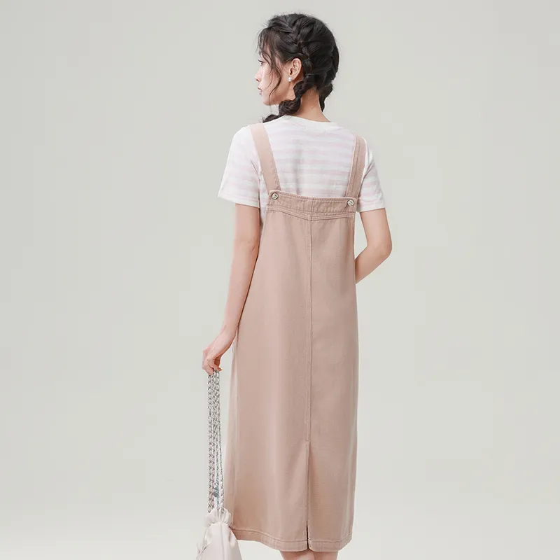 AHDO Slip Dresses Women's Pink-3
