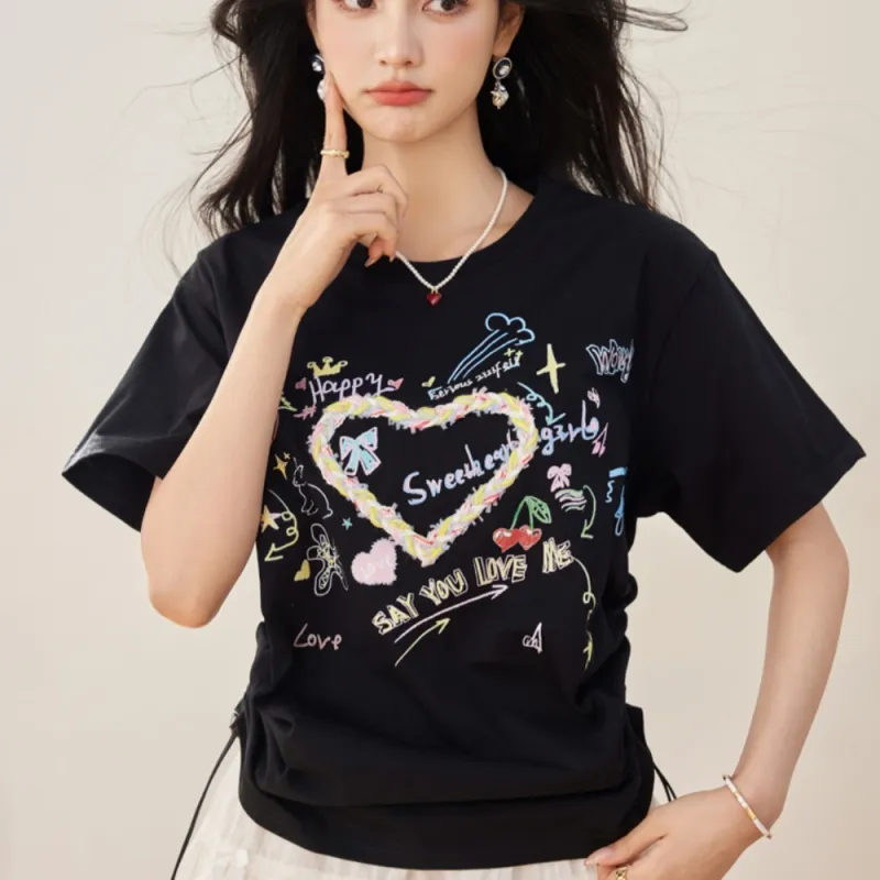 AHDO Regular T Shirt Women's Black-6