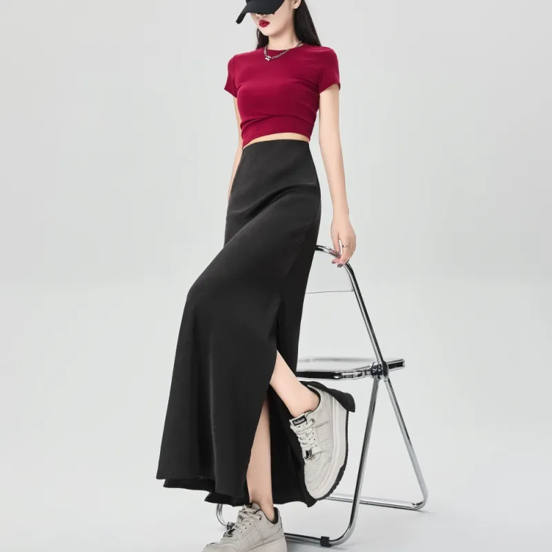 AHDO Casual Long Skirts Women's-4