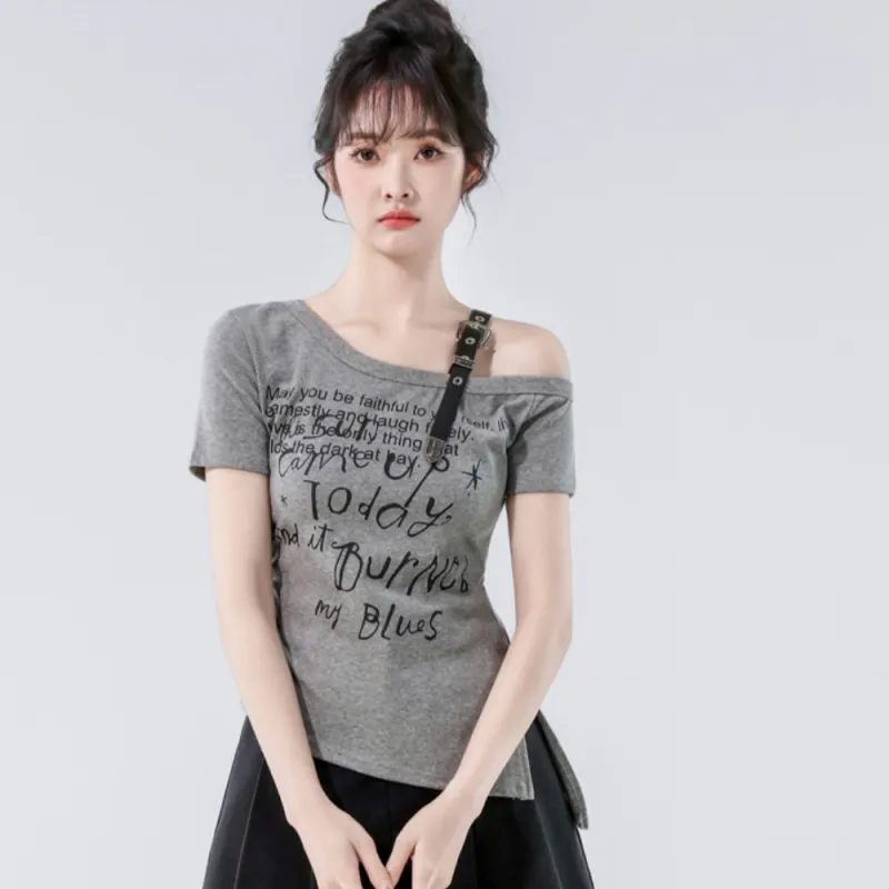 AHDO T Shirts Women's Gray-2