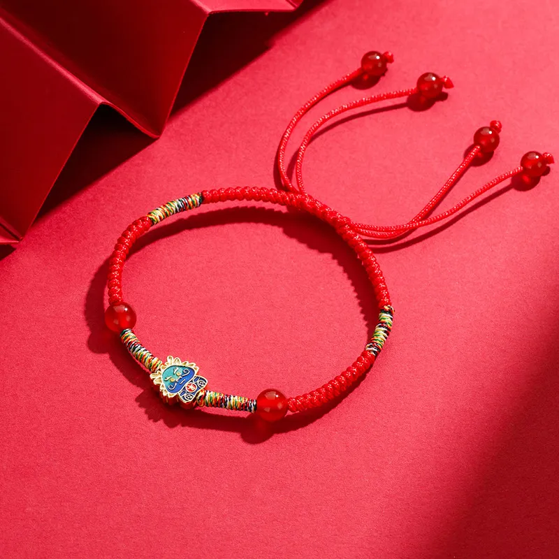 UTD 999 Fine Silver+Braided String Bracelets Unisex-2
