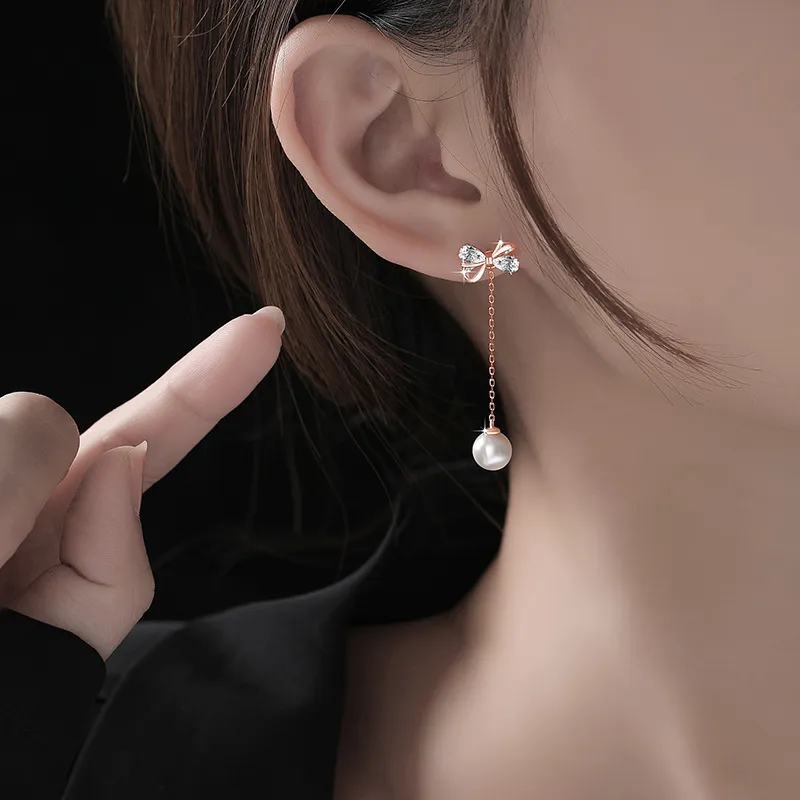 UTD 925 Sterling Silver Drop Earrings Women's-1