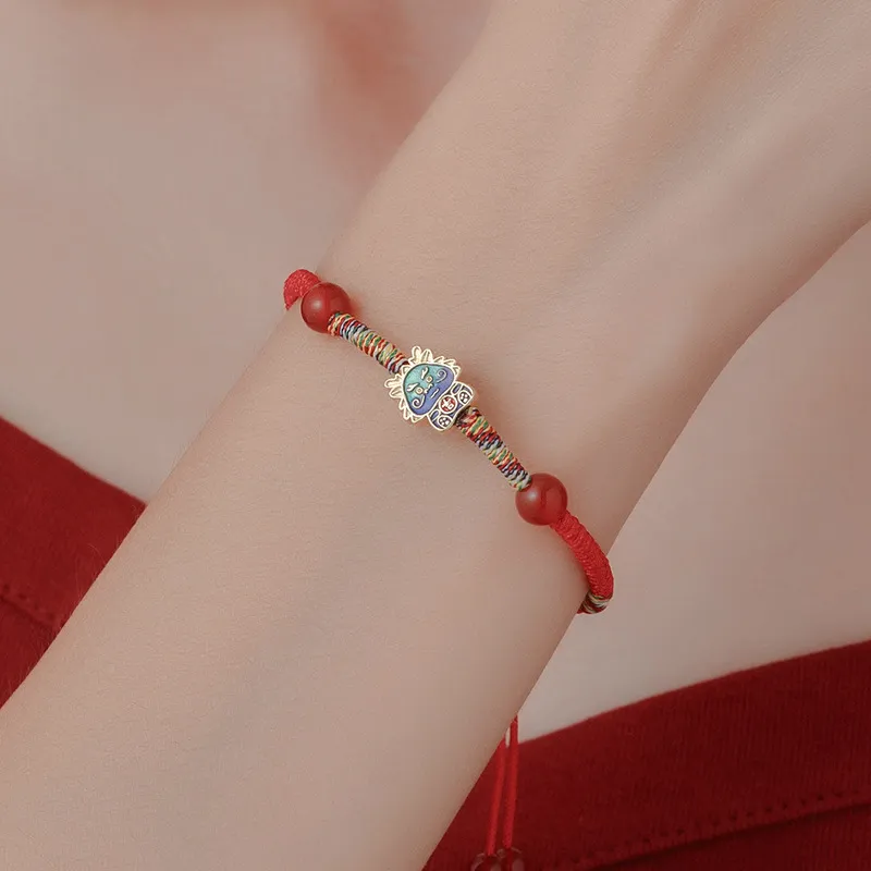 UTD 999 Fine Silver+Braided String Bracelets Unisex-4