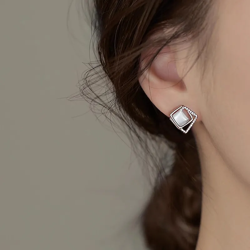 UTD Colored Glaze Stud Earrings Women's-3