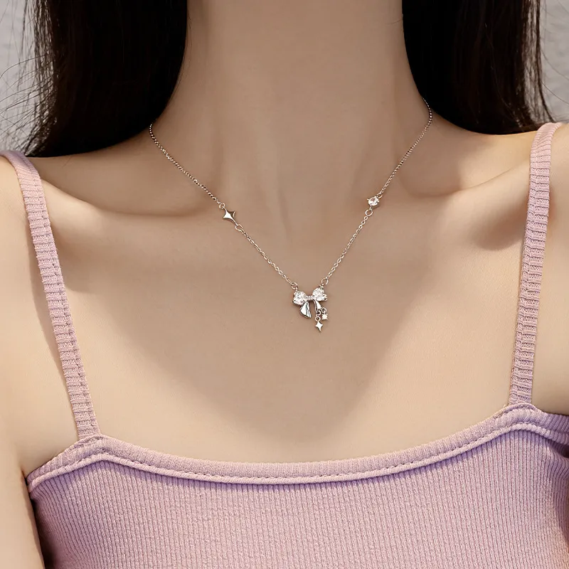 UTD S925 Silver Necklaces Women's-3