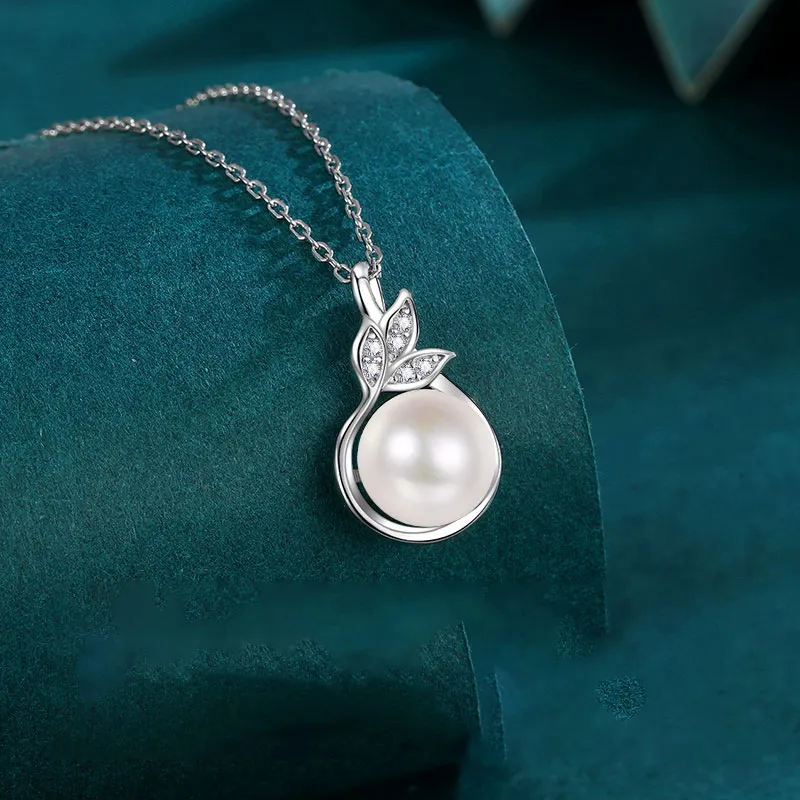 UTD S925 Silver+Pearl Necklaces Unisex-2
