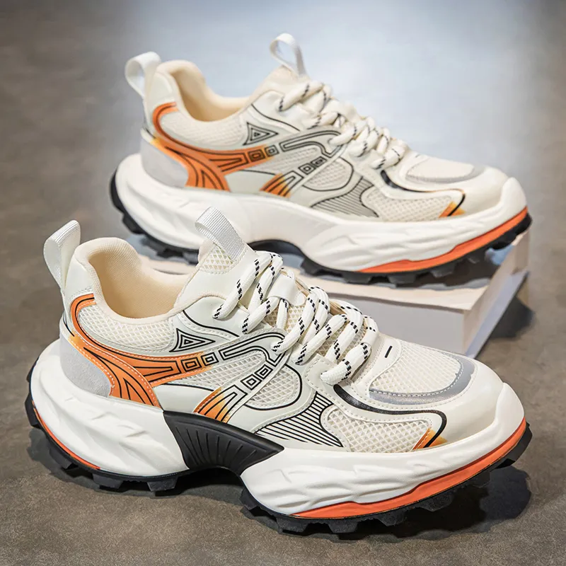 Vxv Coverage Lightweight Height Increasing Low Top Chunky Sneakers Men's-2