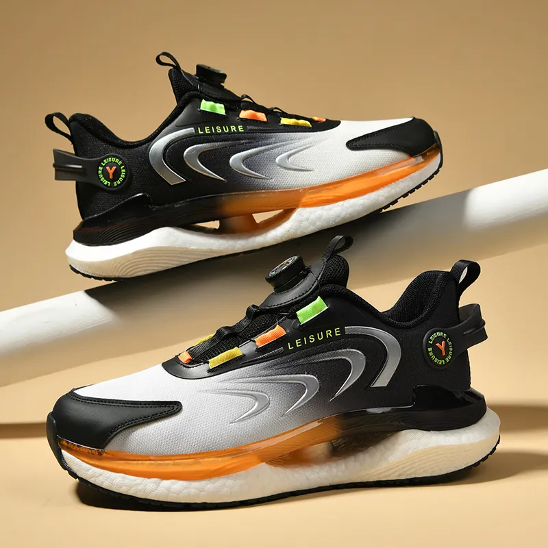 Vxv Shock Absorbers Slip Resistant Breathable Low Top Casual Shoes Men's-11
