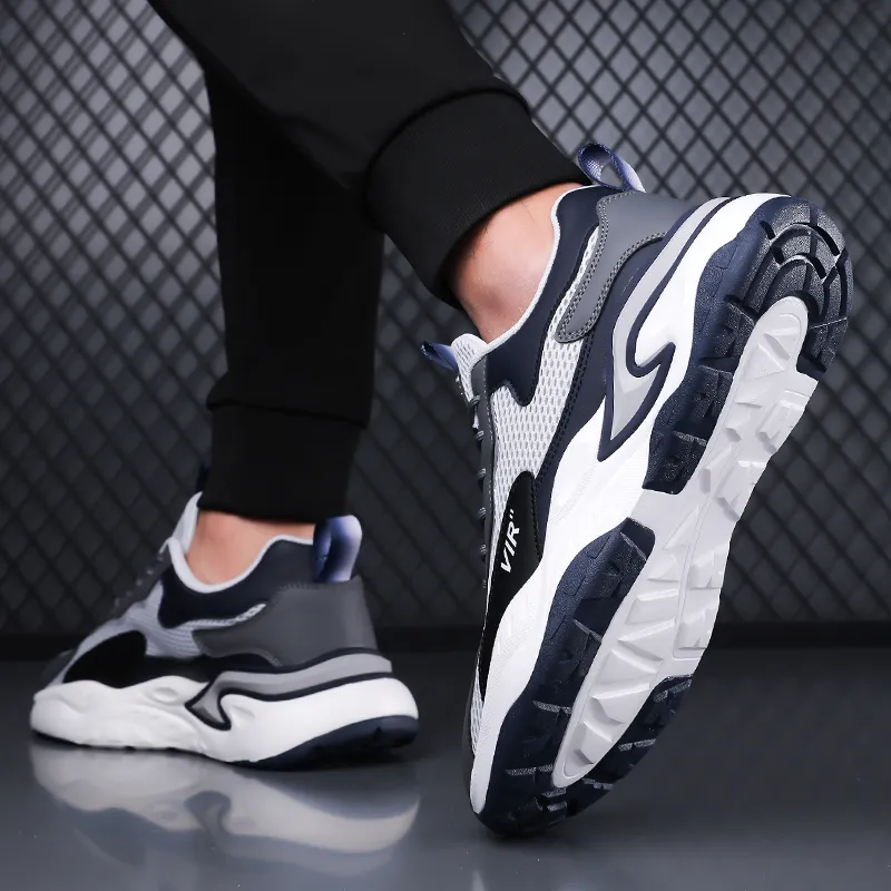 Vxv Cushioning, Slip Resistant, Lightweight Low Top Chunky Sneakers Men's-3