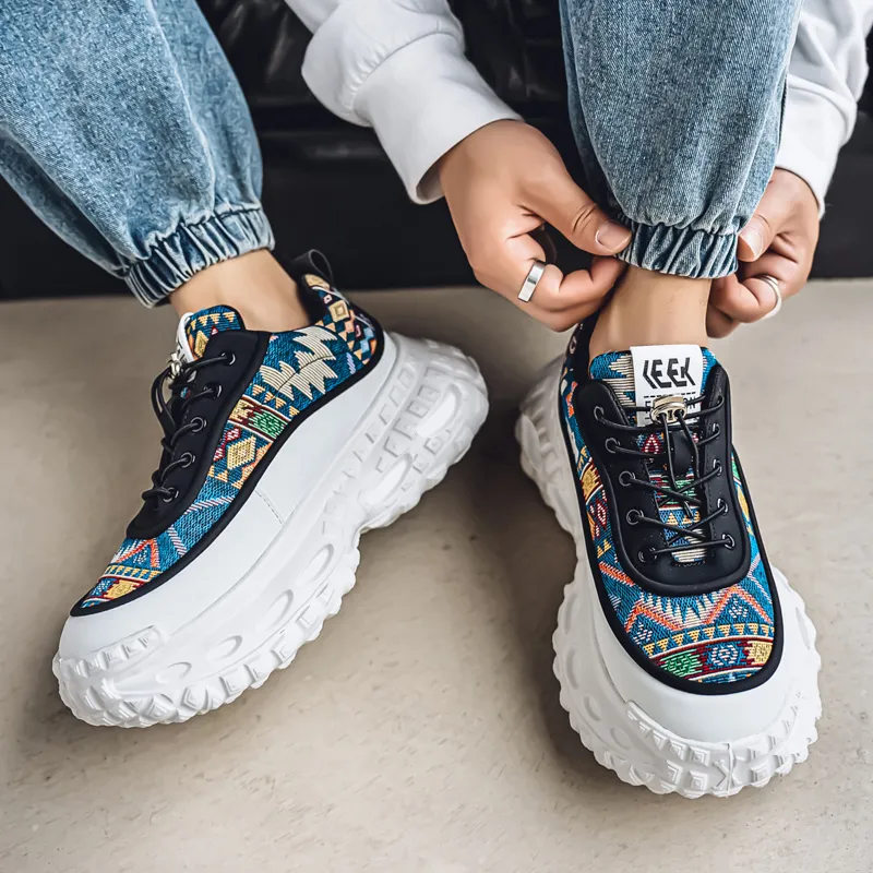 Vxv Cushioning Slip Resistant Coverage Low Top Chunky Sneakers Men's-8
