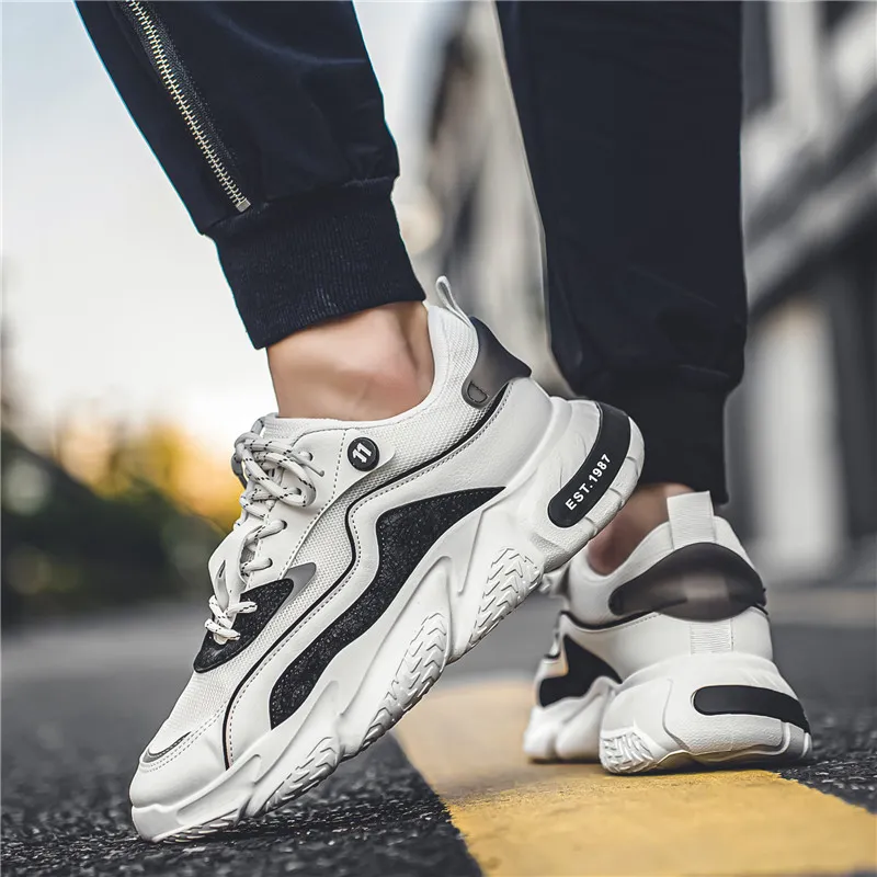 Vxv Cushioning, Breathable, Lightweight Low Top Chunky Sneakers Men's-3
