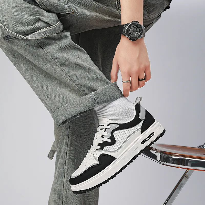 Vxv Slip Resistant Shock Absorbers With Abrasion Resistant Properties Low Top Skateboard Shoes Men's-3