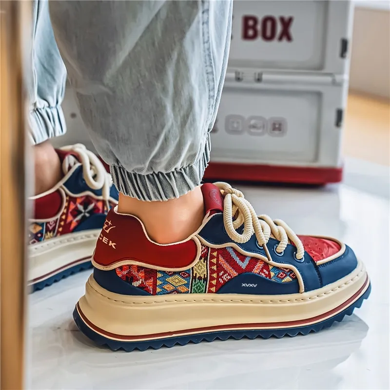 Vxv Cushioning, Slip Resistant, Breathable, Coverage, Balance, Height Increasing Low Top Casual Shoes Men's-3