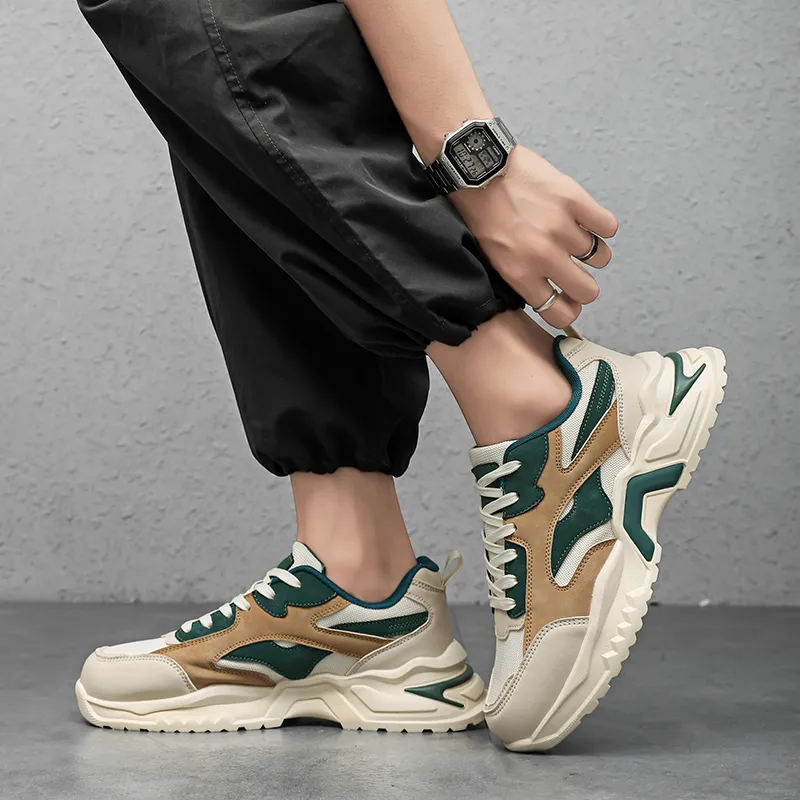Vxv Slip Resistant Lightweight Height Increasing Low Top Chunky Sneakers Men's-13
