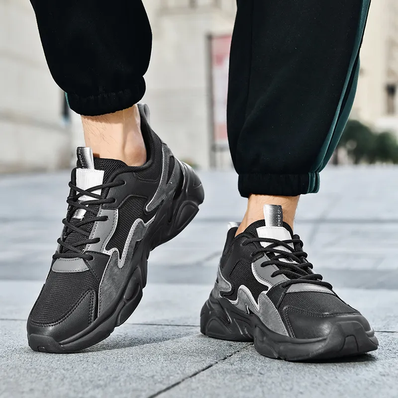 Vxv Cushioning, Breathable, Height Increasing Low Top Chunky Sneakers Men's-11