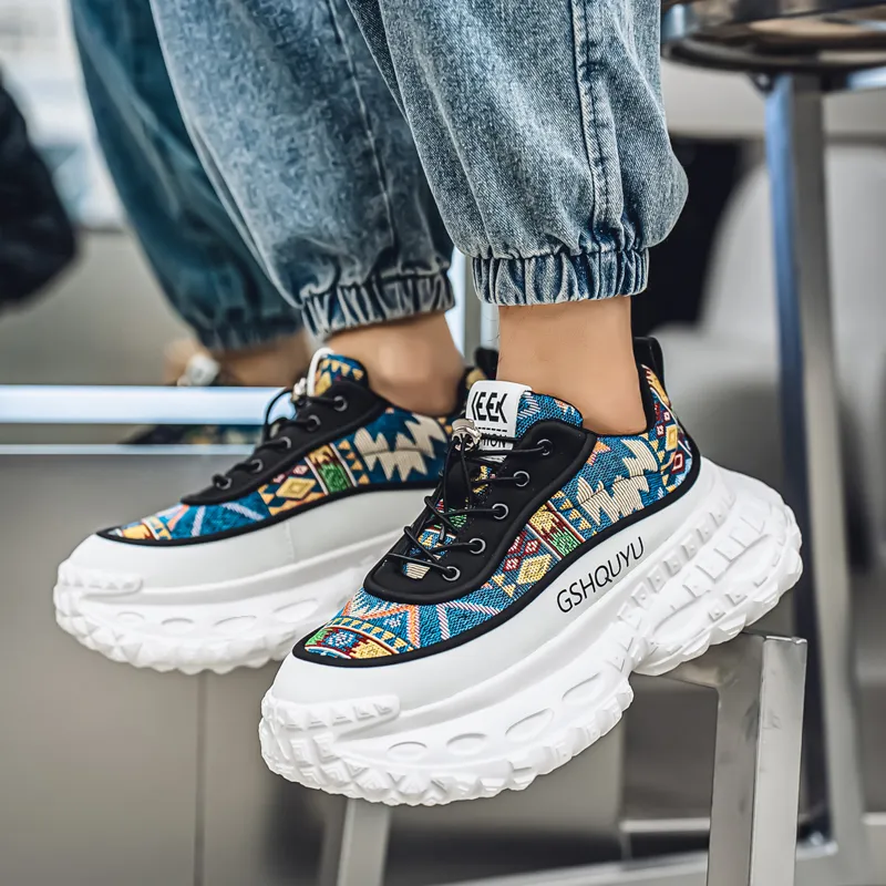 Vxv Cushioning Slip Resistant Coverage Low Top Chunky Sneakers Men's-6