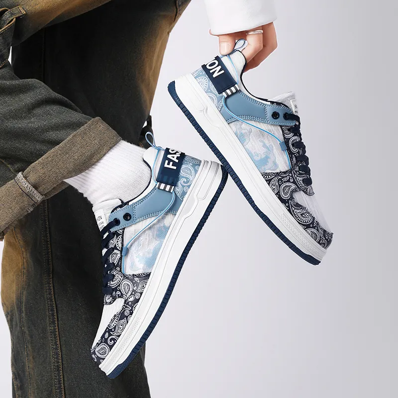 Vxv Slip Resistant, Lightweight, And Breathable Low Top Skateboard Shoes Men's-7