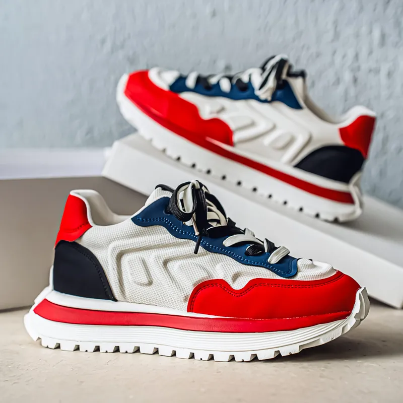 Vxv Shock Absorbers Slip Resistant Breathable Low Top Casual Shoes Men's-9
