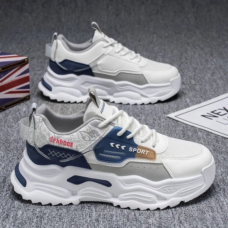 Vxv Shock Absorbers Slip Resistant Breathable Low Top Chunky Sneakers Men's-4