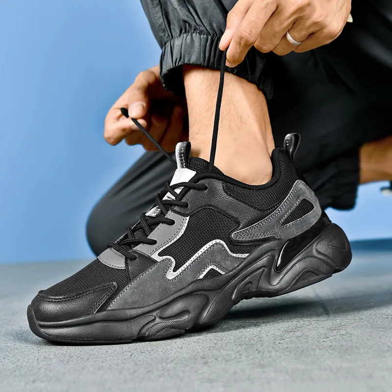 Vxv Cushioning, Breathable, Height Increasing Low Top Chunky Sneakers Men's-7