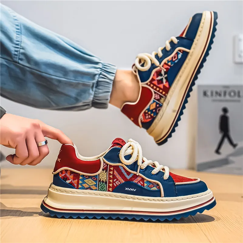 Vxv Cushioning, Slip Resistant, Breathable, Coverage, Balance, Height Increasing Low Top Casual Shoes Men's-1