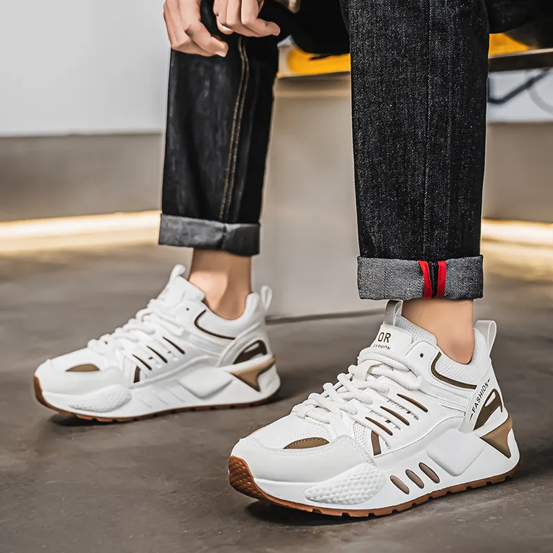 Vxv Shock Absorbers With Slip Resistant Features Low Top Chunky Sneakers Men's-3