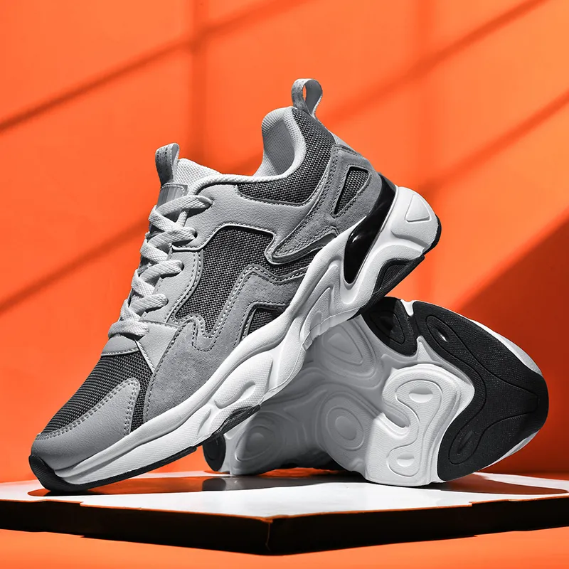 Vxv Cushioning, Breathable, Height Increasing Low Top Chunky Sneakers Men's-4
