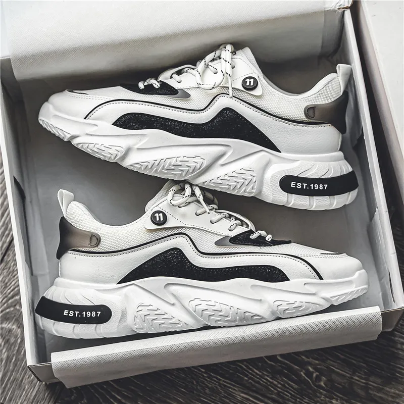 Vxv Cushioning, Breathable, Lightweight Low Top Chunky Sneakers Men's-4