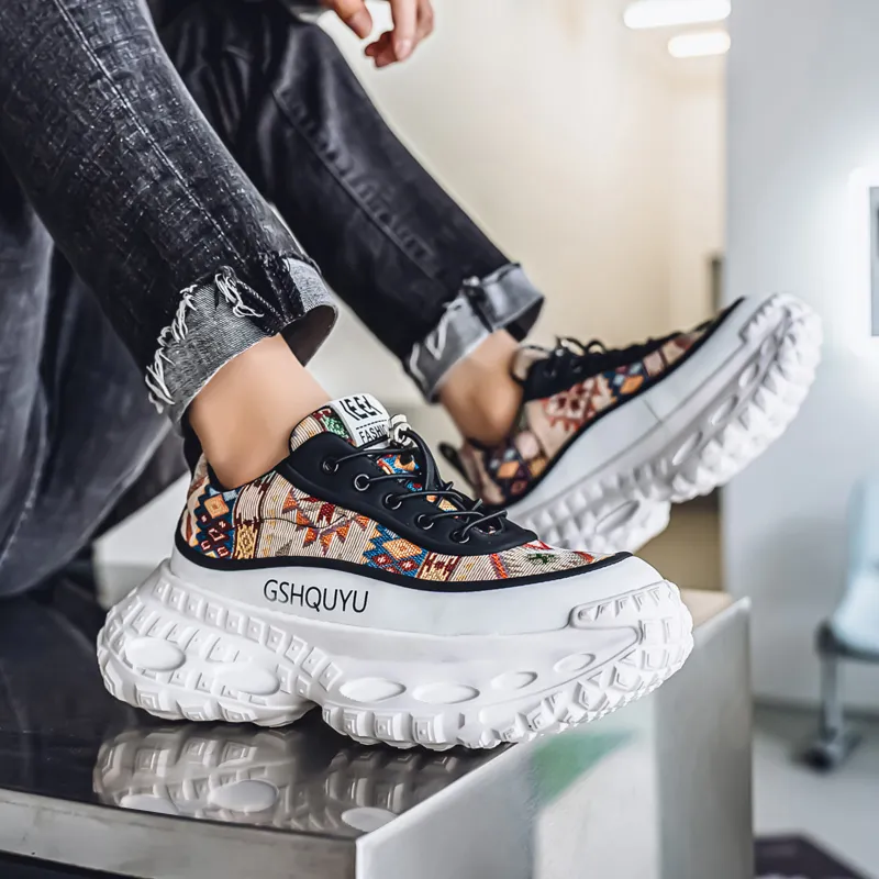 Vxv Cushioning Slip Resistant Coverage Low Top Chunky Sneakers Men's-3
