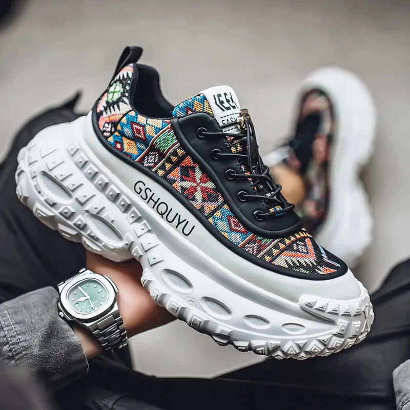 Vxv Cushioning Slip Resistant Coverage Low Top Chunky Sneakers Men's-14
