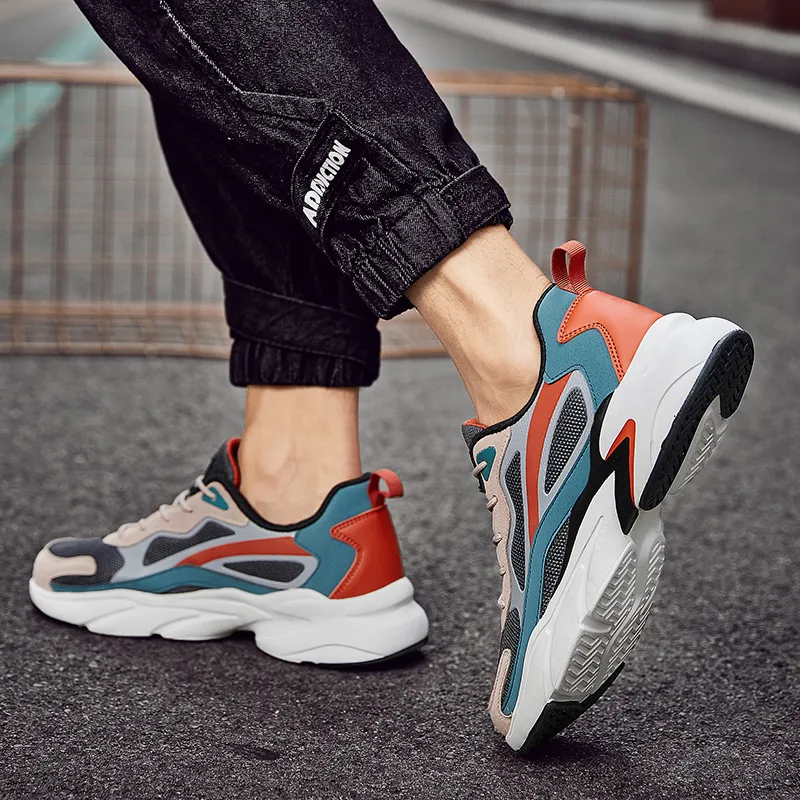 Vxv Shock Absorbers Slip Resistant Breathable Low Top Casual Shoes Men's-5