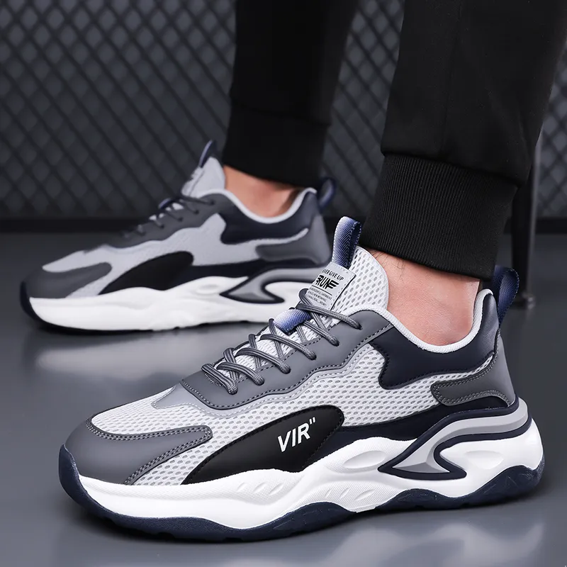 Vxv Cushioning, Slip Resistant, Lightweight Low Top Chunky Sneakers Men's-1