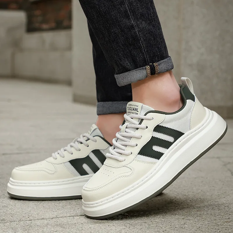 Vxv Slip Resistant, Breathable, Height Increasing Low Top Skateboard Shoes Men's-6