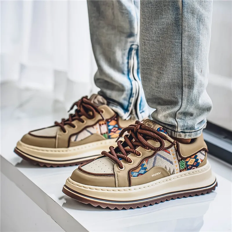 Vxv Cushioning, Slip Resistant, Breathable, Coverage, Balance, Height Increasing Low Top Casual Shoes Men's-11