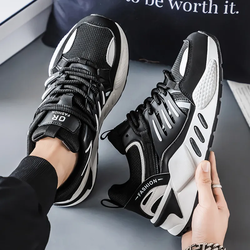 Vxv Shock Absorbers With Slip Resistant Features Low Top Chunky Sneakers Men's-6