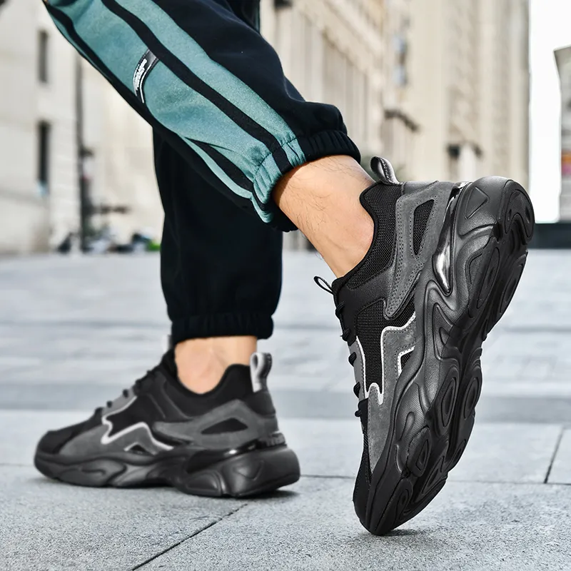 Vxv Cushioning, Breathable, Height Increasing Low Top Chunky Sneakers Men's-9