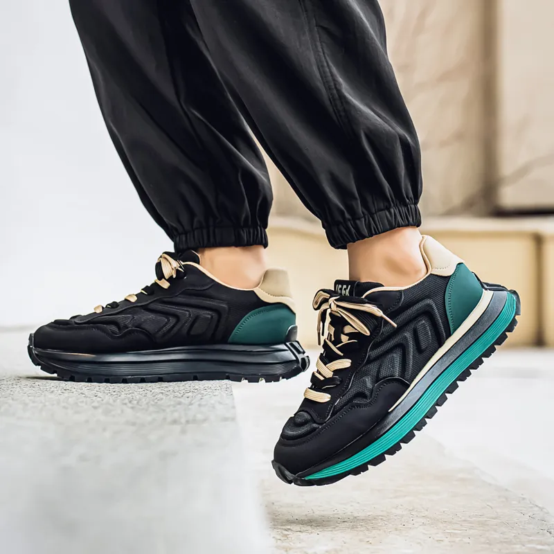 Vxv Shock Absorbers Slip Resistant Breathable Low Top Casual Shoes Men's-12