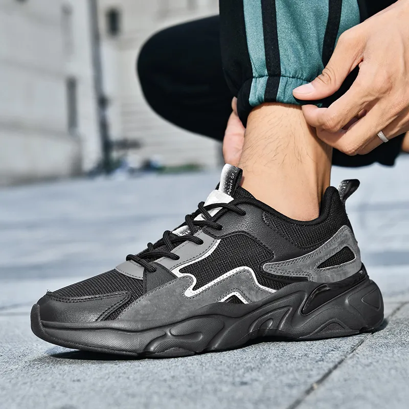 Vxv Cushioning, Breathable, Height Increasing Low Top Chunky Sneakers Men's-8