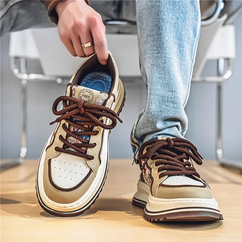 Vxv Cushioning, Slip Resistant, Breathable, Coverage, Balance, Height Increasing Low Top Casual Shoes Men's-10