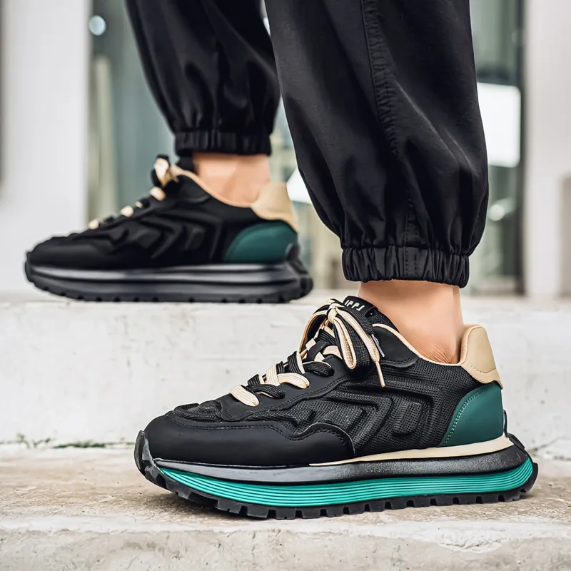 Vxv Shock Absorbers Slip Resistant Breathable Low Top Casual Shoes Men's-13