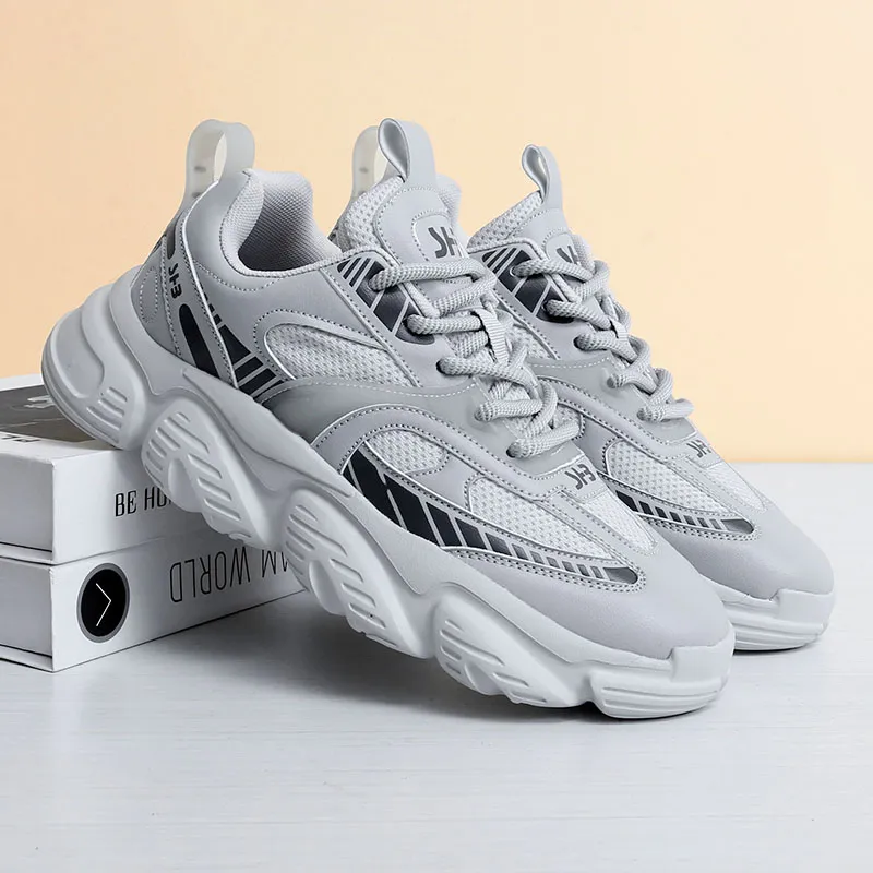 Vxv Cushioning Lightweight Height Increasing Low Top Chunky Sneakers Unisex-11