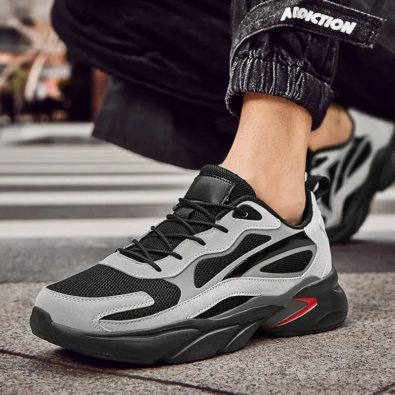 Vxv Shock Absorbers Slip Resistant Breathable Low Top Casual Shoes Men's-8