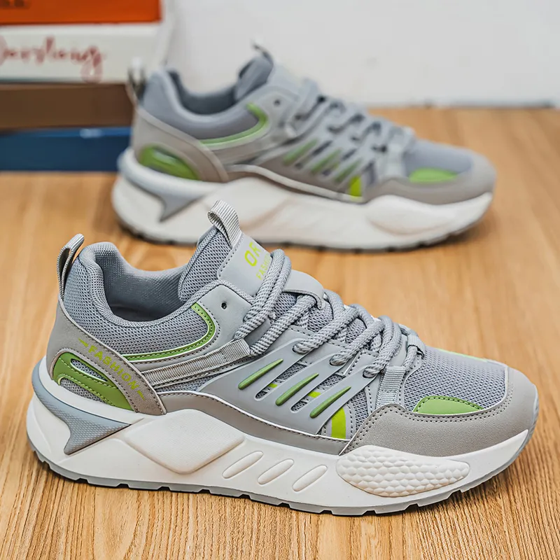 Vxv Shock Absorbers With Slip Resistant Features Low Top Chunky Sneakers Men's-9