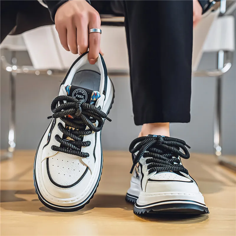 Vxv Cushioning, Slip Resistant, Breathable, Coverage, Balance, Height Increasing Low Top Casual Shoes Men's-6