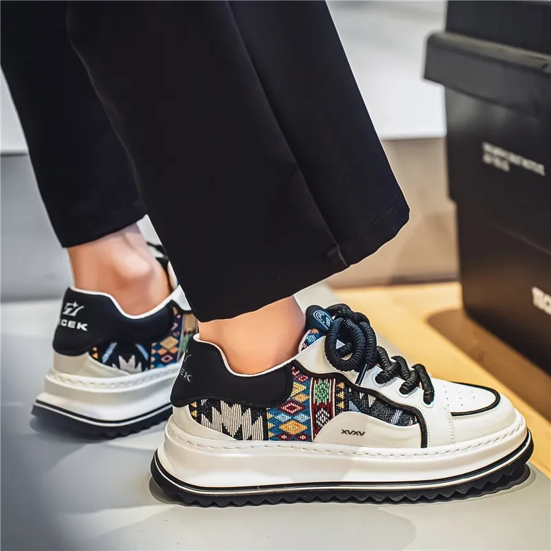 Vxv Cushioning, Slip Resistant, Breathable, Coverage, Balance, Height Increasing Low Top Casual Shoes Men's-7