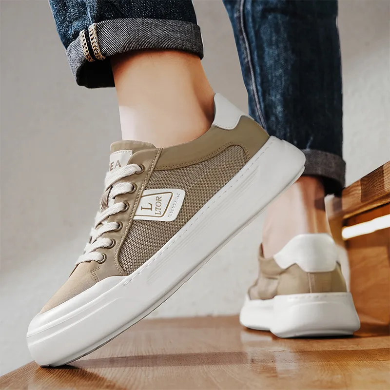 Vxv Slip Resistant Coverage With Height Increase Low Top Canvas Shoes Men's-8