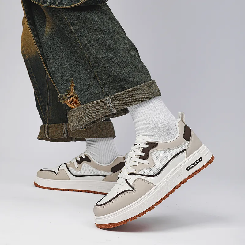 Vxv Slip Resistant Shock Absorbers With Abrasion Resistant Properties Low Top Skateboard Shoes Men's-6