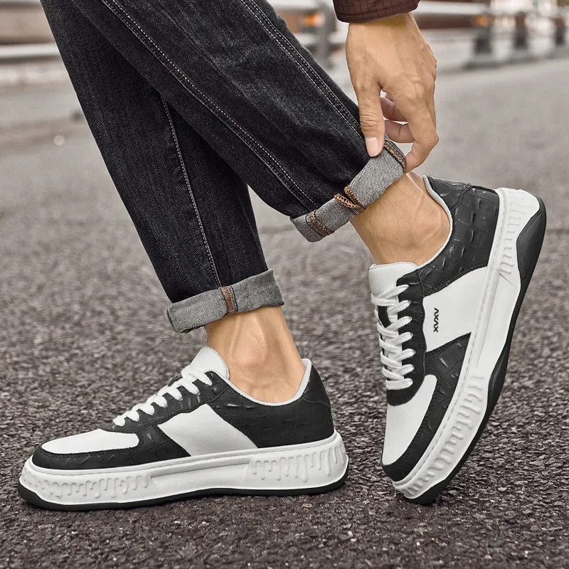 Vxv Cushioning Lightweight Height Increasing Low Top Skateboard Shoes Men's-1