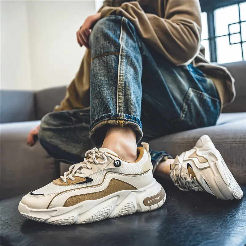 Vxv Cushioning, Breathable, Lightweight Low Top Chunky Sneakers Men's-6