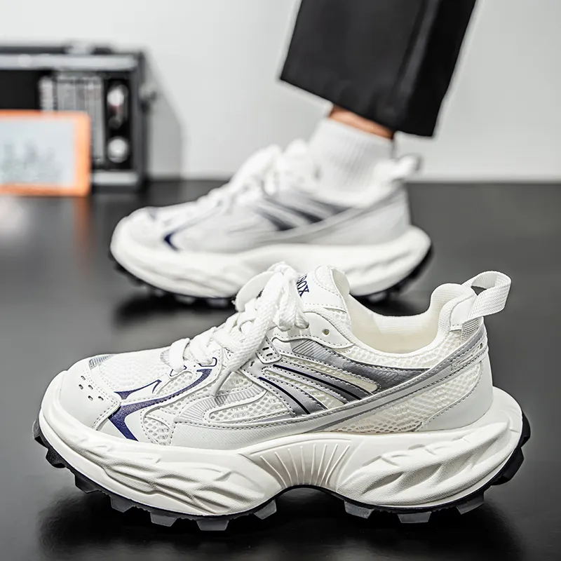 Vxv Coverage Lightweight Height Increasing Low Top Chunky Sneakers Men's-2